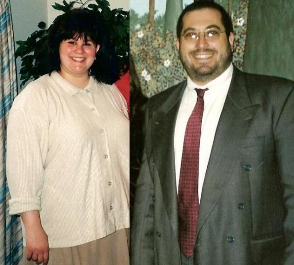 The Glasers, before their own weight-loss journey.