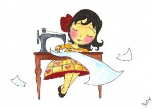 sewing-lady