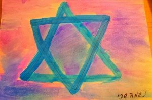 Star of David Water Colors by Neshama Sari