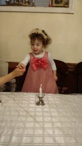 Lighting for the first time- and not even 3 years old!